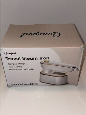 Home Essentials Travel Steamer Box - White and Gold